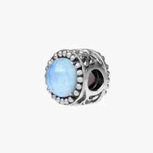 Load image into Gallery viewer, Circle Blue Opalite  Gem Bead
