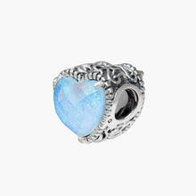 Load image into Gallery viewer, Blue Opalite Heart Gem Bead
