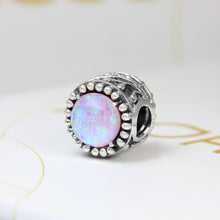 Load image into Gallery viewer, Circle Pink Opalite  Gem Bead
