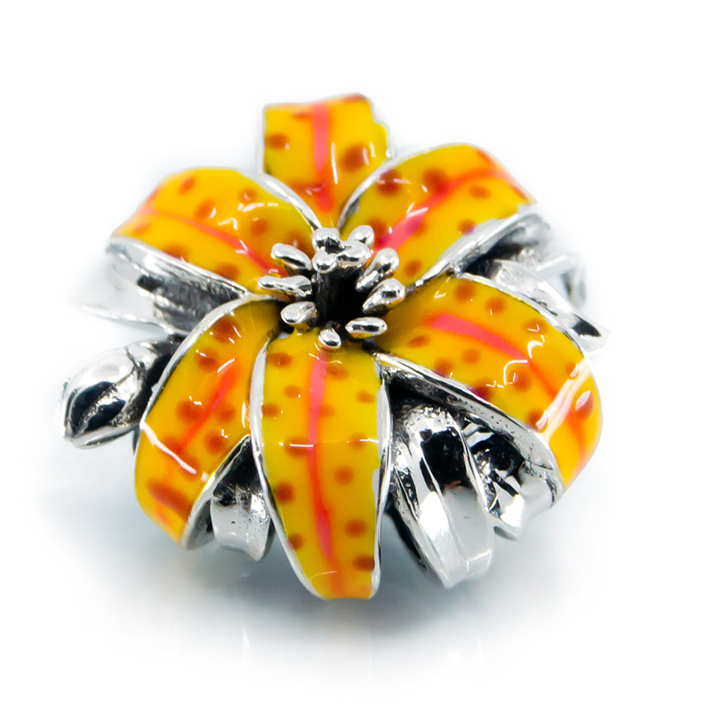 Orange Tiger Lily Charm