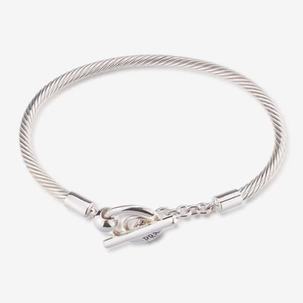 PRAAN Closed Cable T-Bar Bracelet