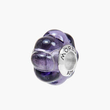 Load image into Gallery viewer, Pumpkin Purple Murano  Glass Bead

