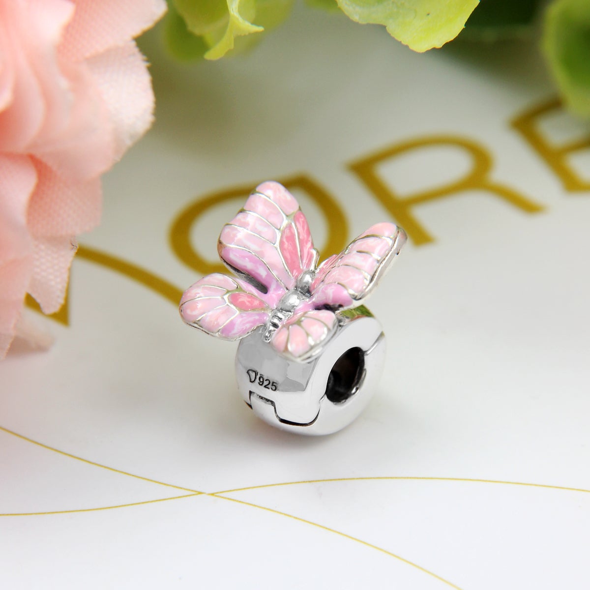 Pink Butterfly Clip Lock