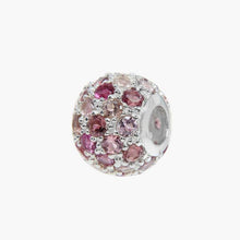 Load image into Gallery viewer, Pink Tourmaline Pave Bead

