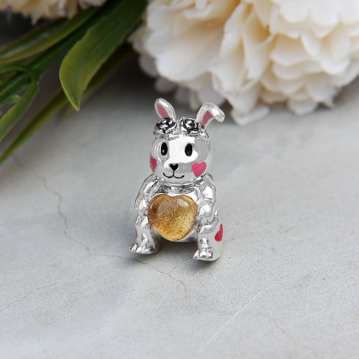 Rosie Bunny Yellow Citrine