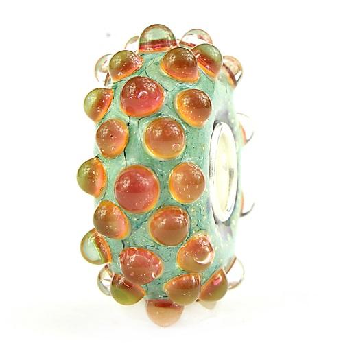 Rusty Orange Grass Dewdrops