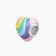 Load image into Gallery viewer, Rainbow Heart Bead
