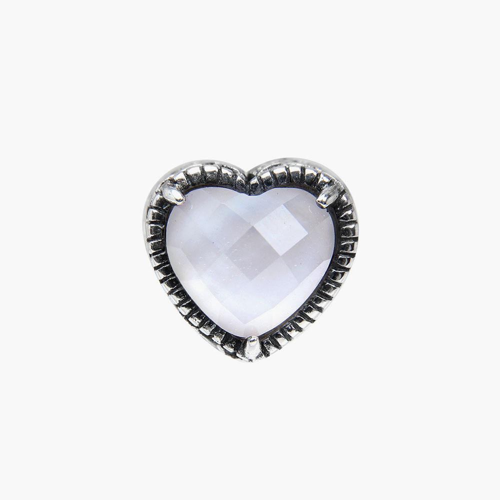 Rose Quartz Heart Gem Bead