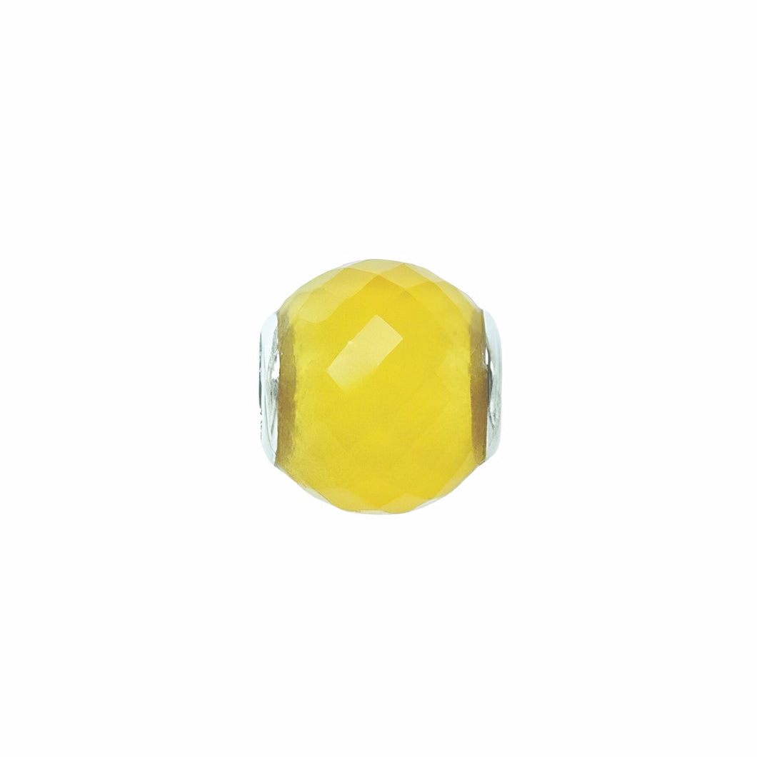 Yellow Chalcedony Stone Bead (Mini)