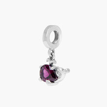 Load image into Gallery viewer, Whale Rhodolite Dangle Bead
