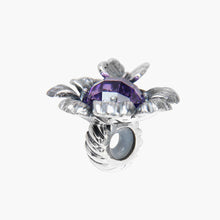 Load image into Gallery viewer, Begonia Amethyst Stopper Charm
