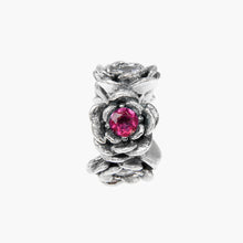 Load image into Gallery viewer, Camelia Flower Pink Topaz Spacer
