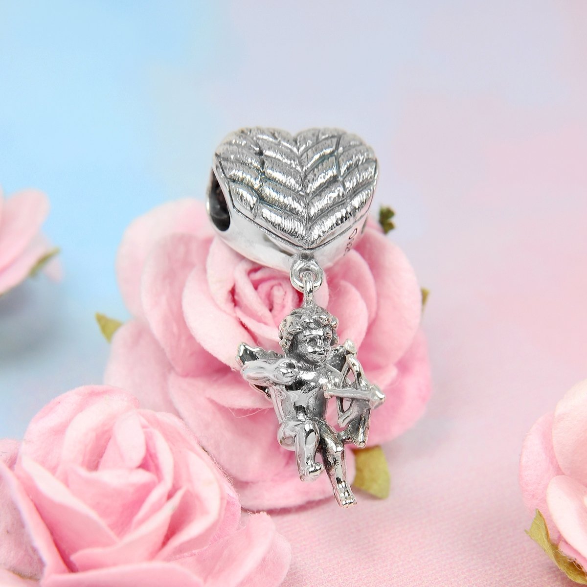 Cupid Heart Dangle Bead