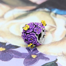 Load image into Gallery viewer, Violet Roses Bead
