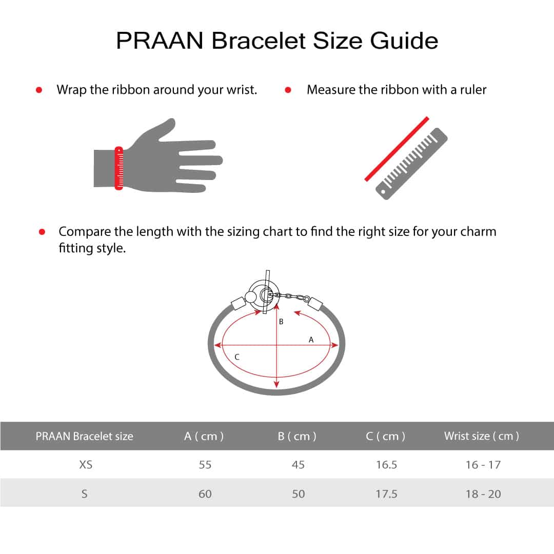 PRAAN Closed Cable T-Bar Bracelet