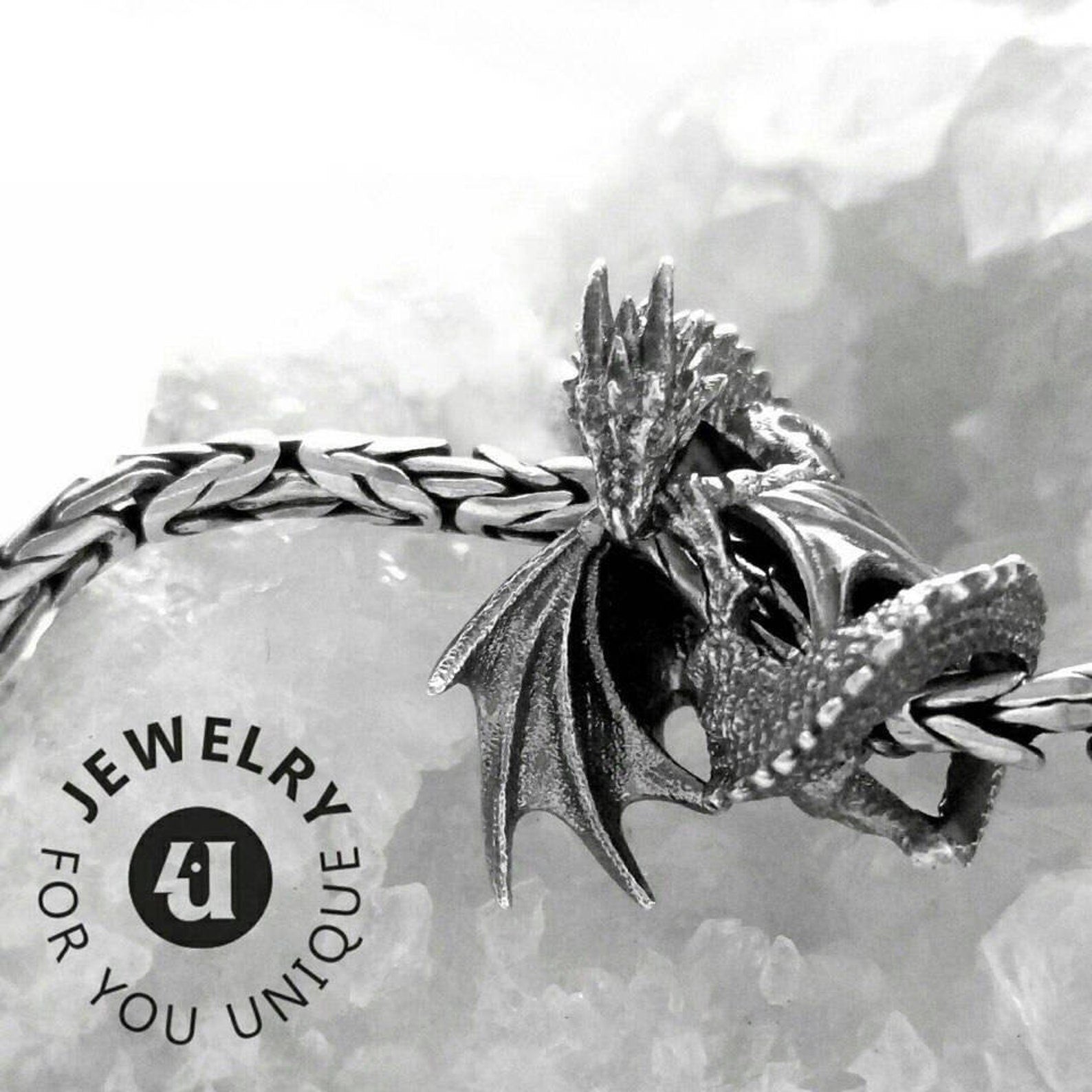 Fire dragon - silver