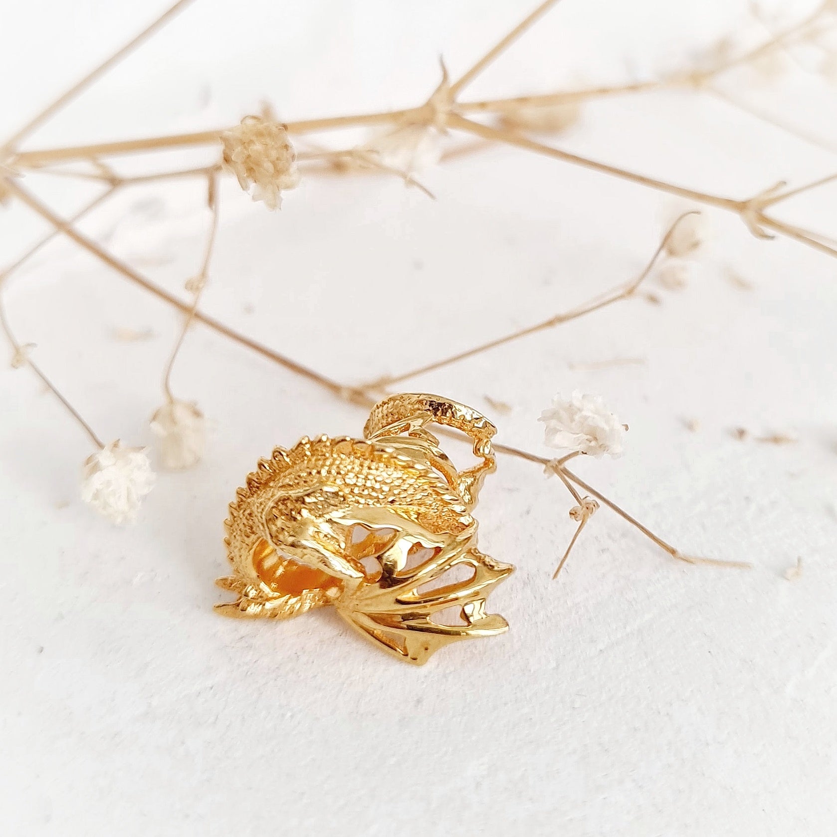 Ice dragon with gilding