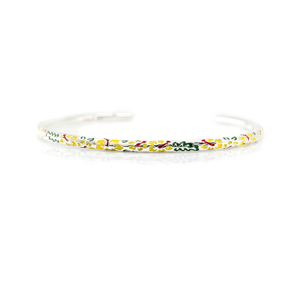 Enamel Hawaiian Bangle Bracelet - Limited Edition