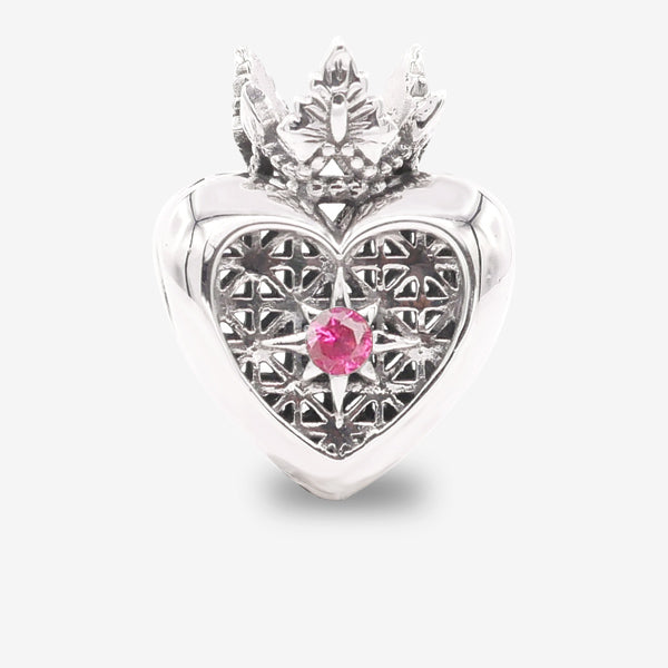 Pink Queen Heart Charm